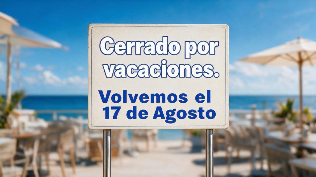 MPS Cerrado por vacaciones